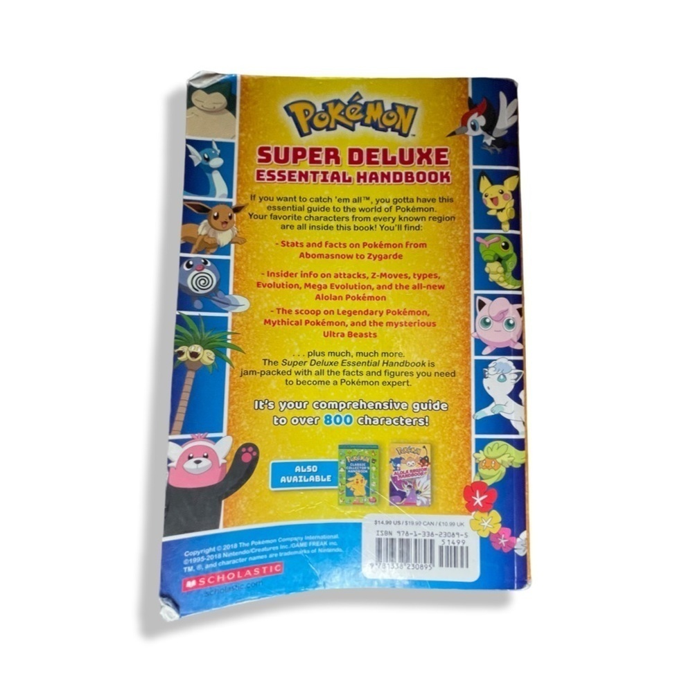 Pokémon Super Deluxe Essential Handbook – Over 800 Characters – Scholastic Guide - Picture 2 of 10